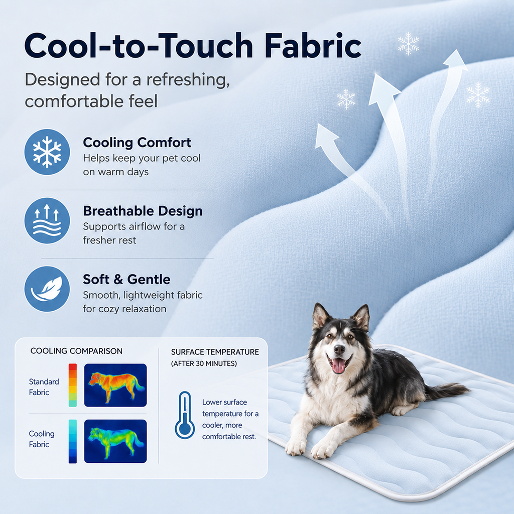 cooling mat for dogs -Keep Your Dog Cool, Calm & Comfortable All Summer